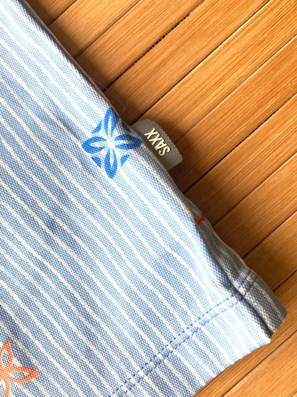 SAXX Performance Resort Shirt DropTemp Dry Mens Medium M Bel Air Blue NWT - Picture 8 of 12